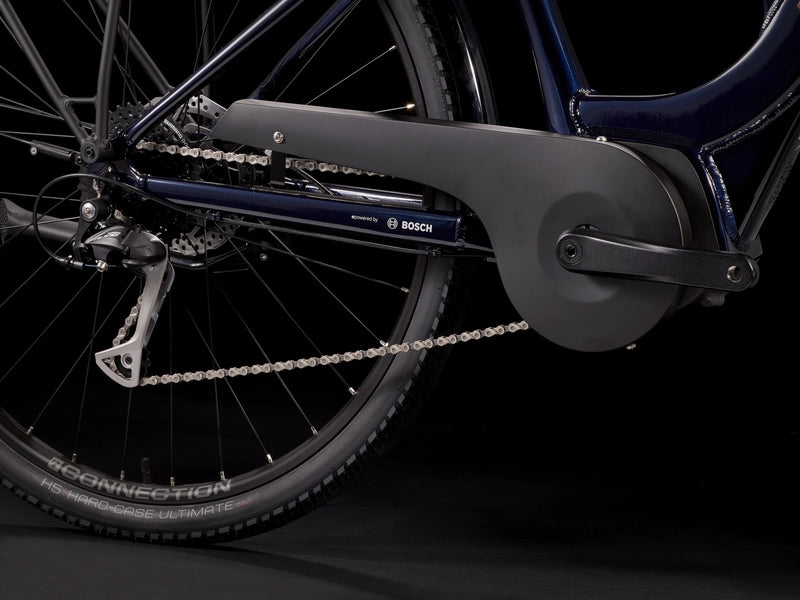 Bicicleta Elétrica Trek Verve+ 2 Lowstep Azul Escura- Tamanho G