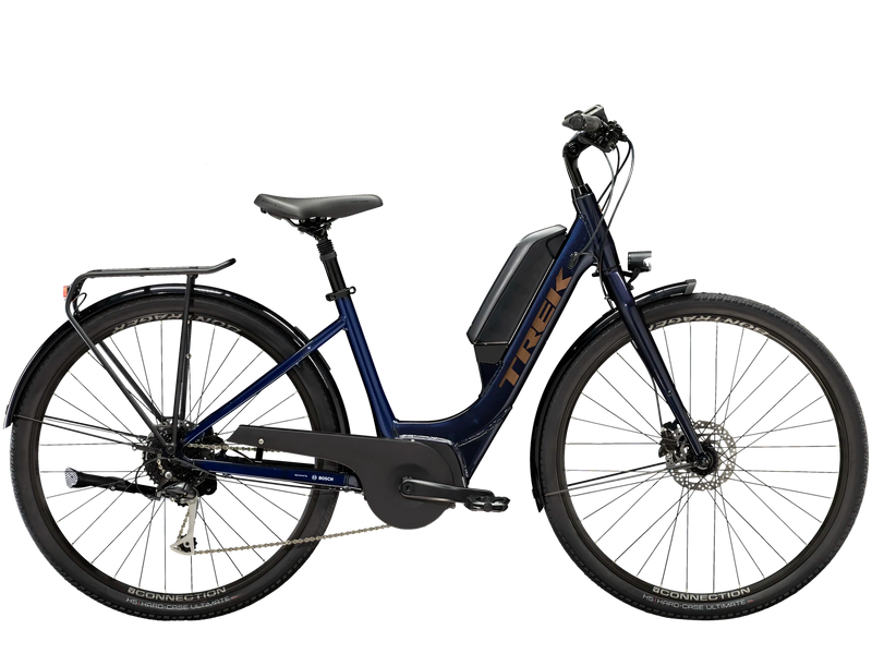 Bicicleta Elétrica Trek Verve+ 2 Lowstep Azul Escura- Tamanho G
