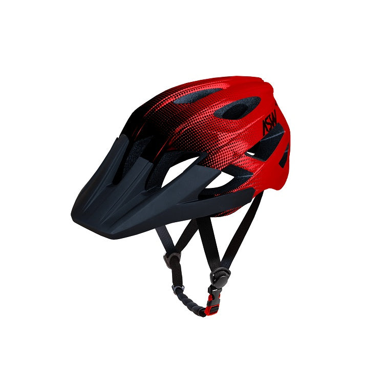 Capacete ASW Bike Accel Dots Preto/Vermelho