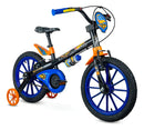 Bicicleta Nathor Aro 16 Hot Wheels Preto/Laranja/Azul
