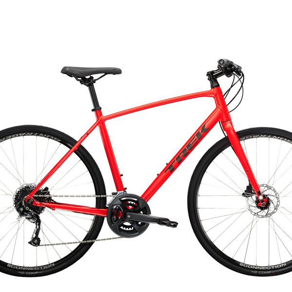 TREK トレック FX2 DISC Bicicleta Trek FX 2 Disc 2023 Tamanho M - Vermelha – Bike Village