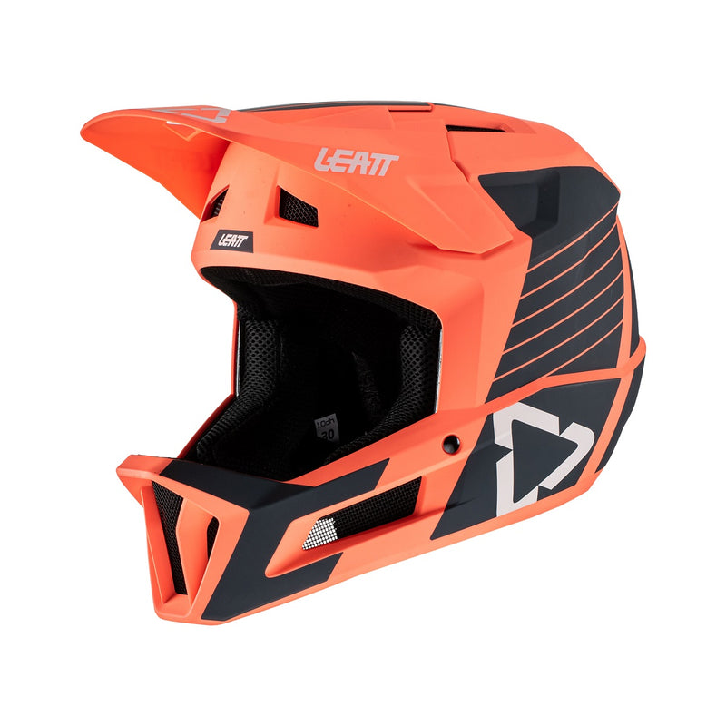 Capacete Leatt MTB Gravity 1.0 Laranja/Cinza M 58cm