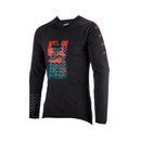 Camisa Leatt MTB Gravity 2.0 Manga Longa Preto/Laranja