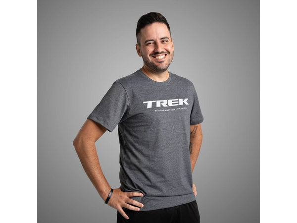 Camiseta Trek Logo - Cinza Escura