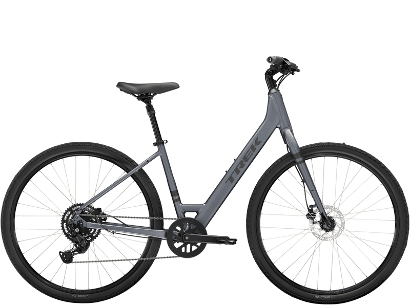 Bicicleta Trek Verve 2 2026 Cinza - Tamanho M – Bike Village Bicicleta Trek Verve 2 2026 Cinza - Tamanho M – Bike Village