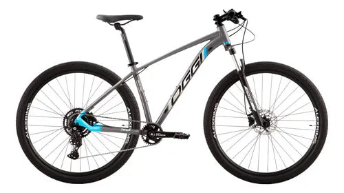Bicicleta Oggi Big Wheel 7.0 Aro 29 Shimano Cues 18V Grafite/Azul/Cinza - Tamanho P (15,5)