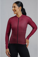 Camisa Free Force Feminina Manga Longa Basic Rouge (Vinho)