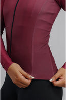 Camisa Free Force Feminina Manga Longa Basic Rouge (Vinho)