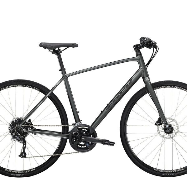Bicicleta Trek FX 2 Disc 2023 - Cinza Escuro – Bike Village